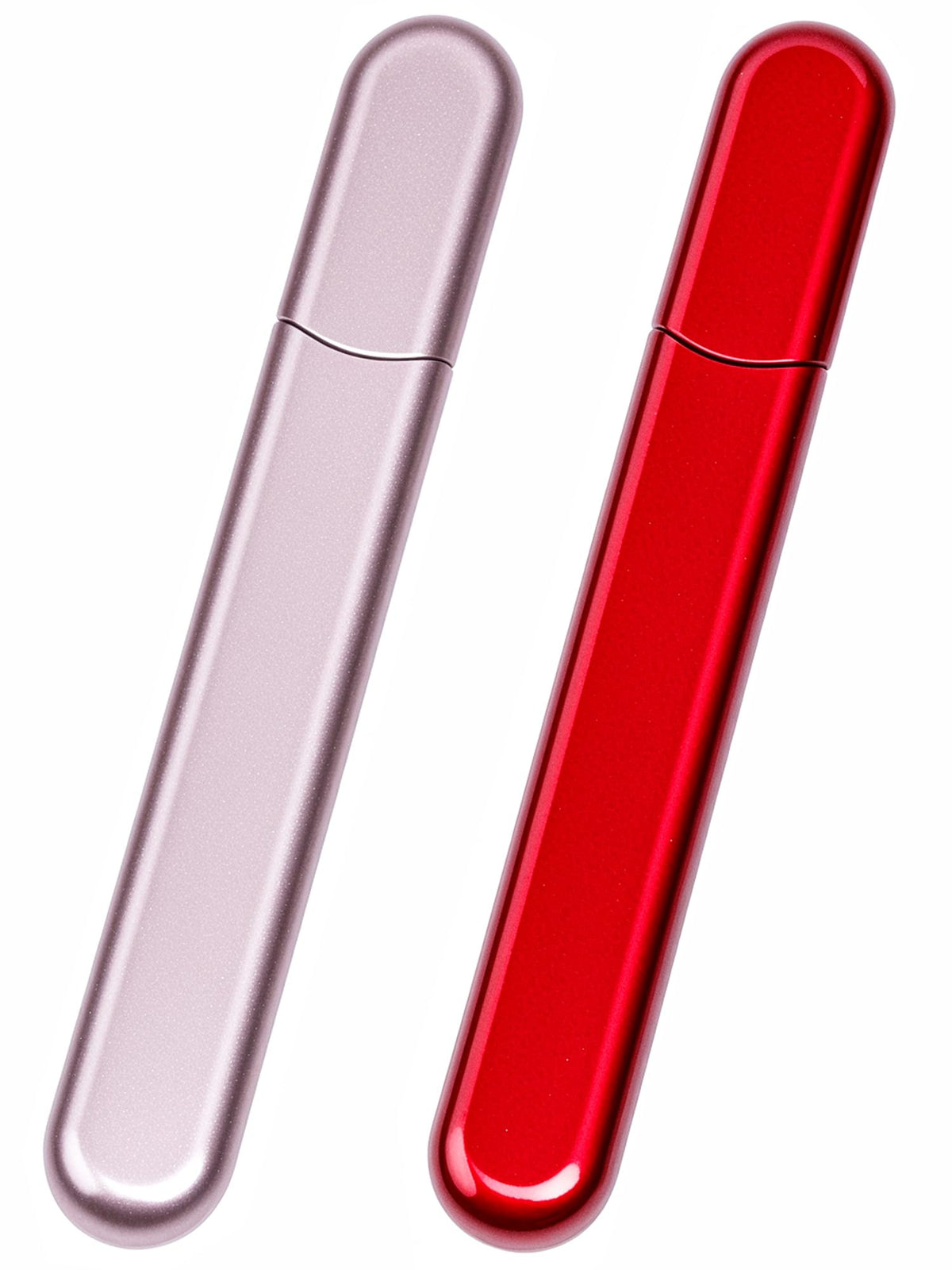 Buffer en verre rouge Diodiva avec étui pour des ongles naturels et brillance