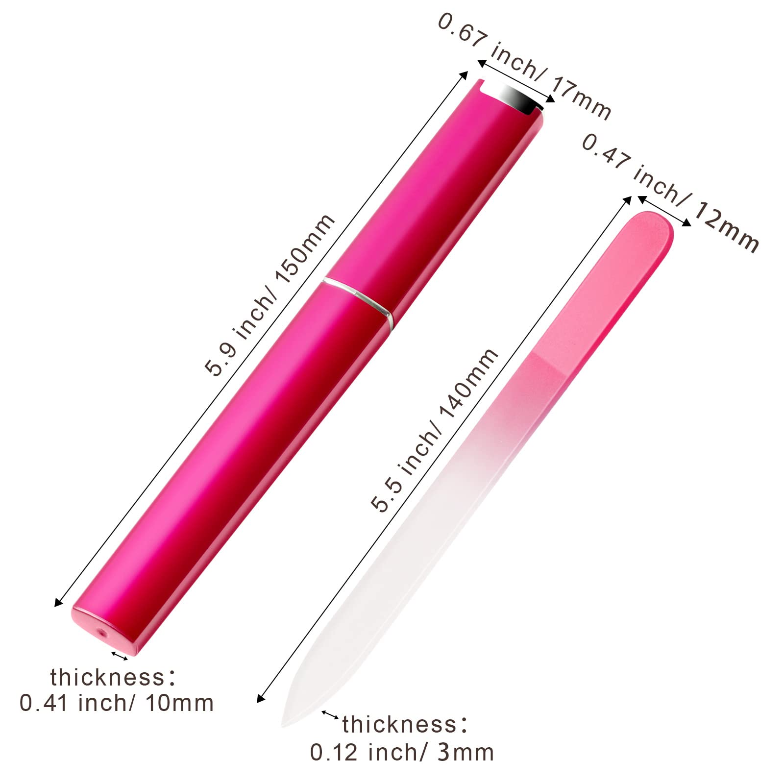Utilisation quotidienne avec la lime verre Diodiva pour des ongles propres.