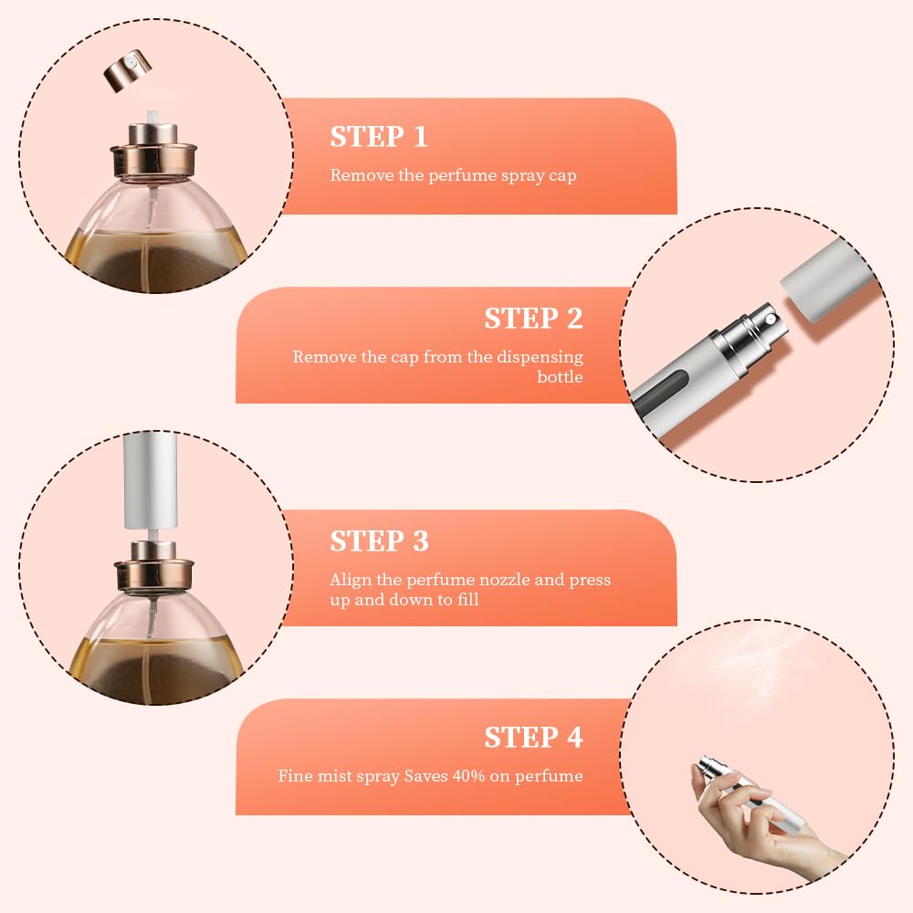 Étui portable pour parfum, pratique en déplacement.