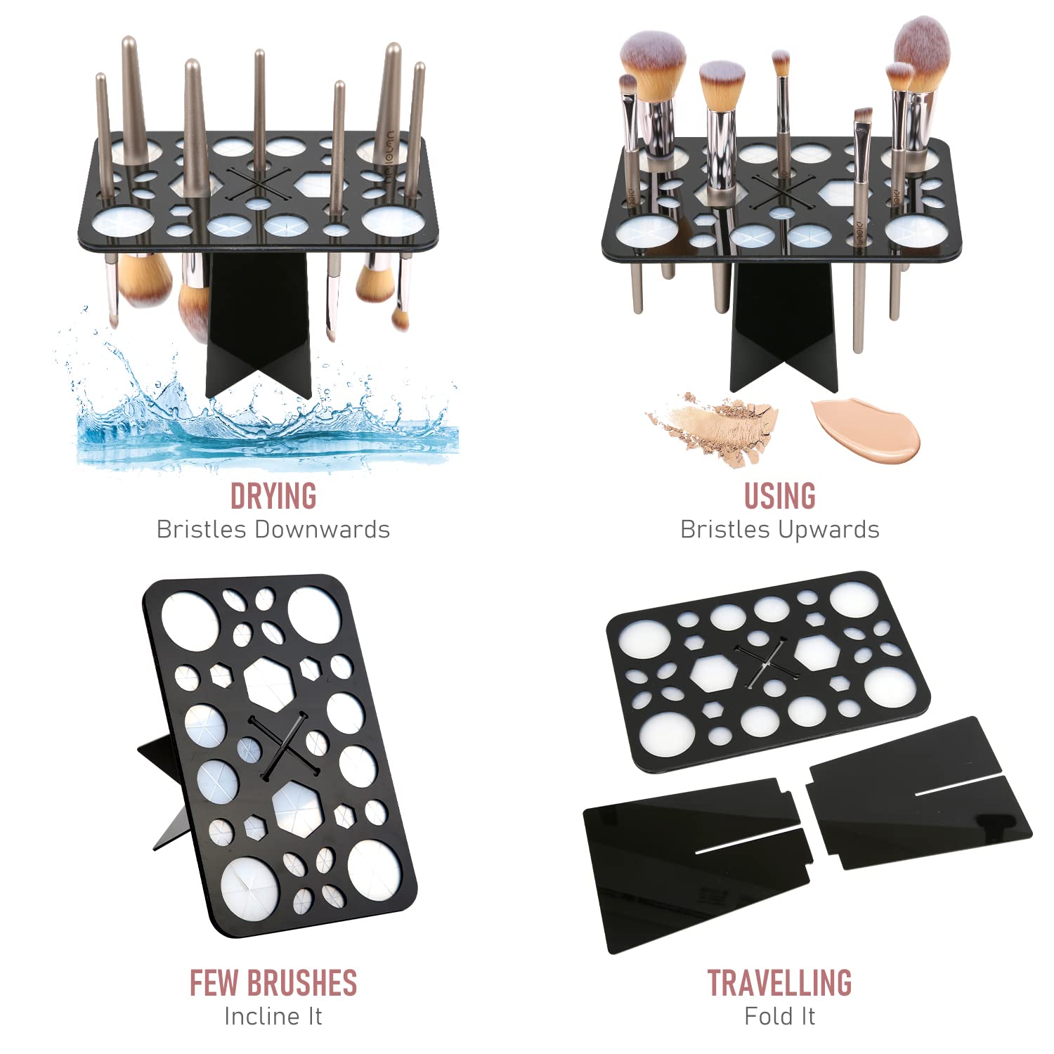 Diolan tapis silicone with 7 motifs de nettoyage pour brosses polyvalent