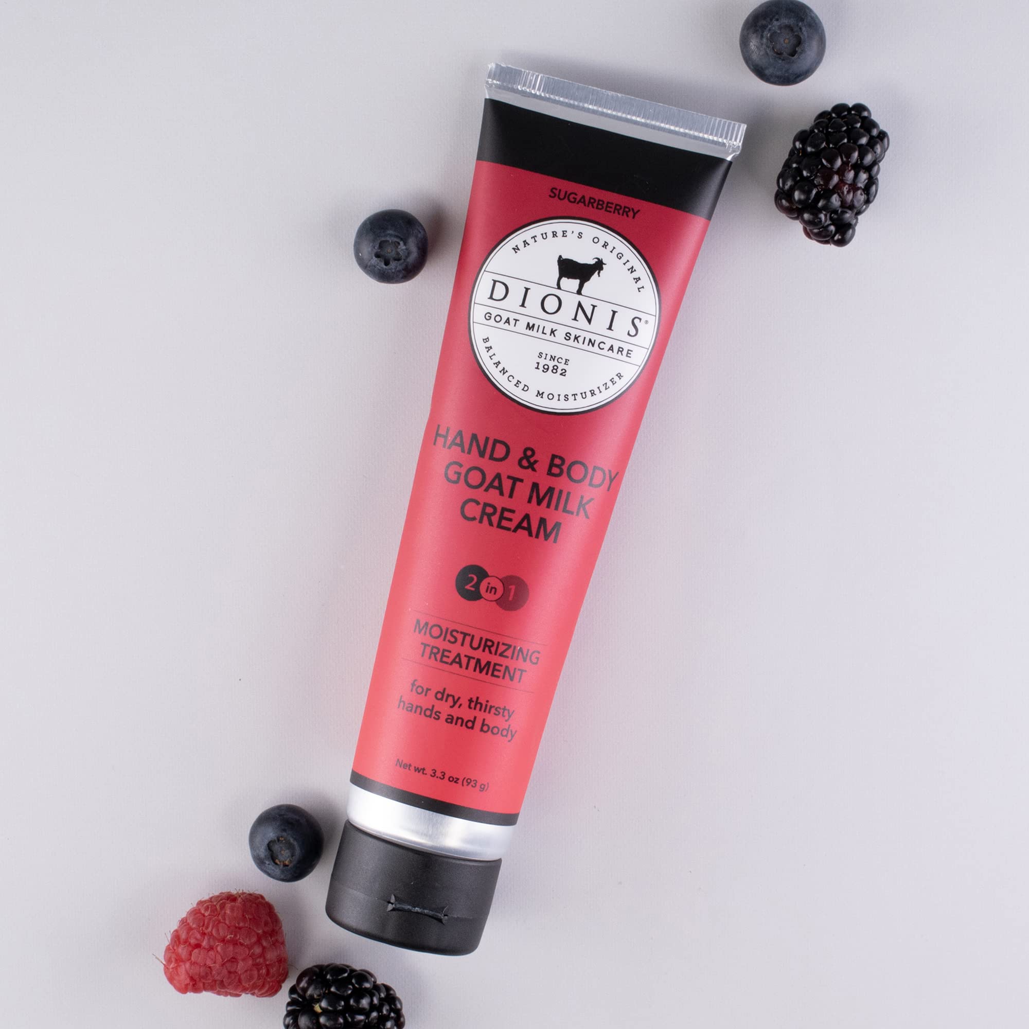 Texture riche de la crème Dionis au lait chèvre Sugarberry prêt à hydrater