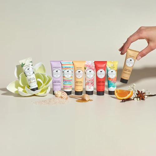 Dionis crème mains lait chèvre, tube portable 1 oz idéal en voyage.