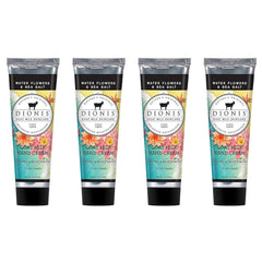 Dionis ensemble crèmes mains lait chèvre en 4 flacons voyage hydratants