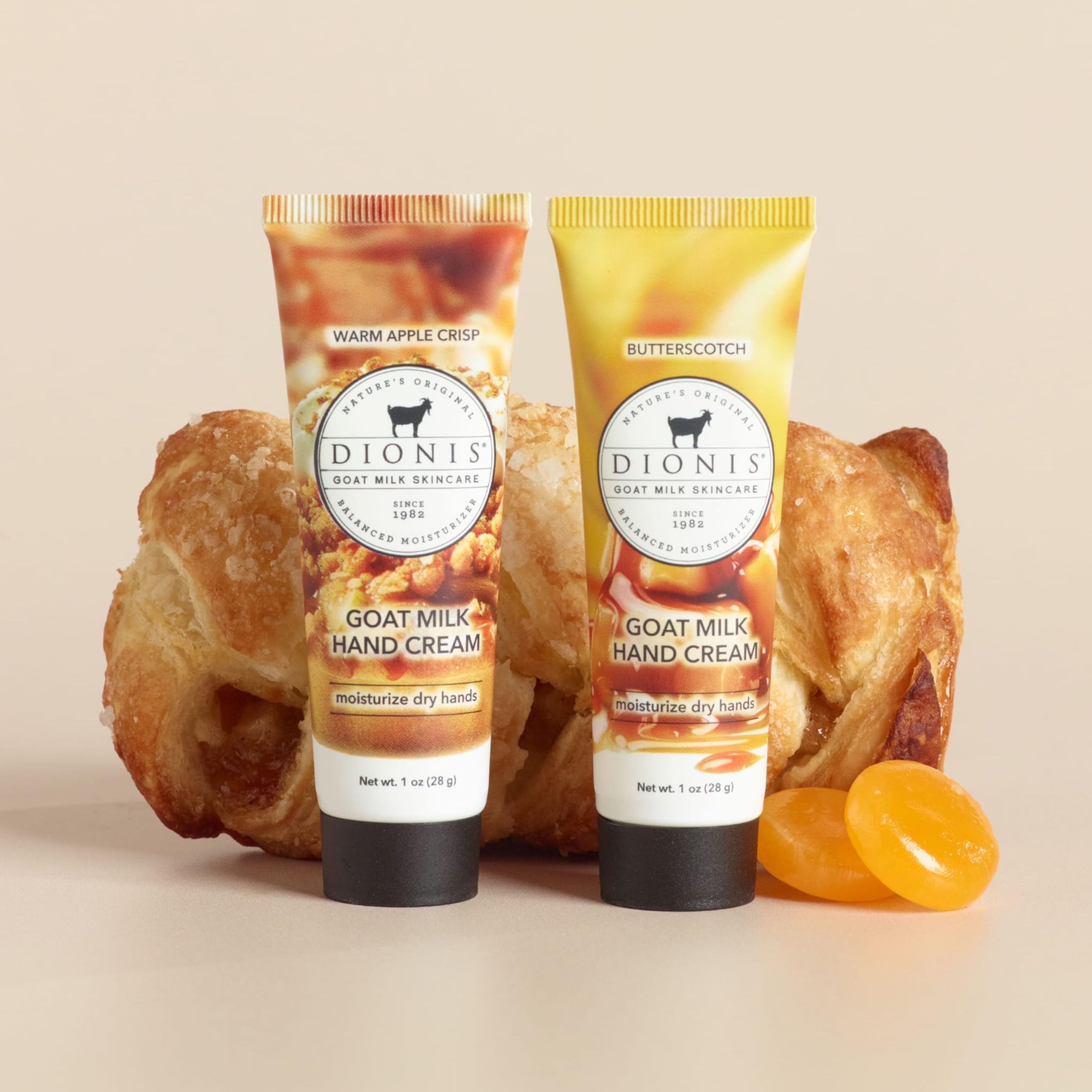 Gift-ready autumn packaging for Dionis hand cream duo