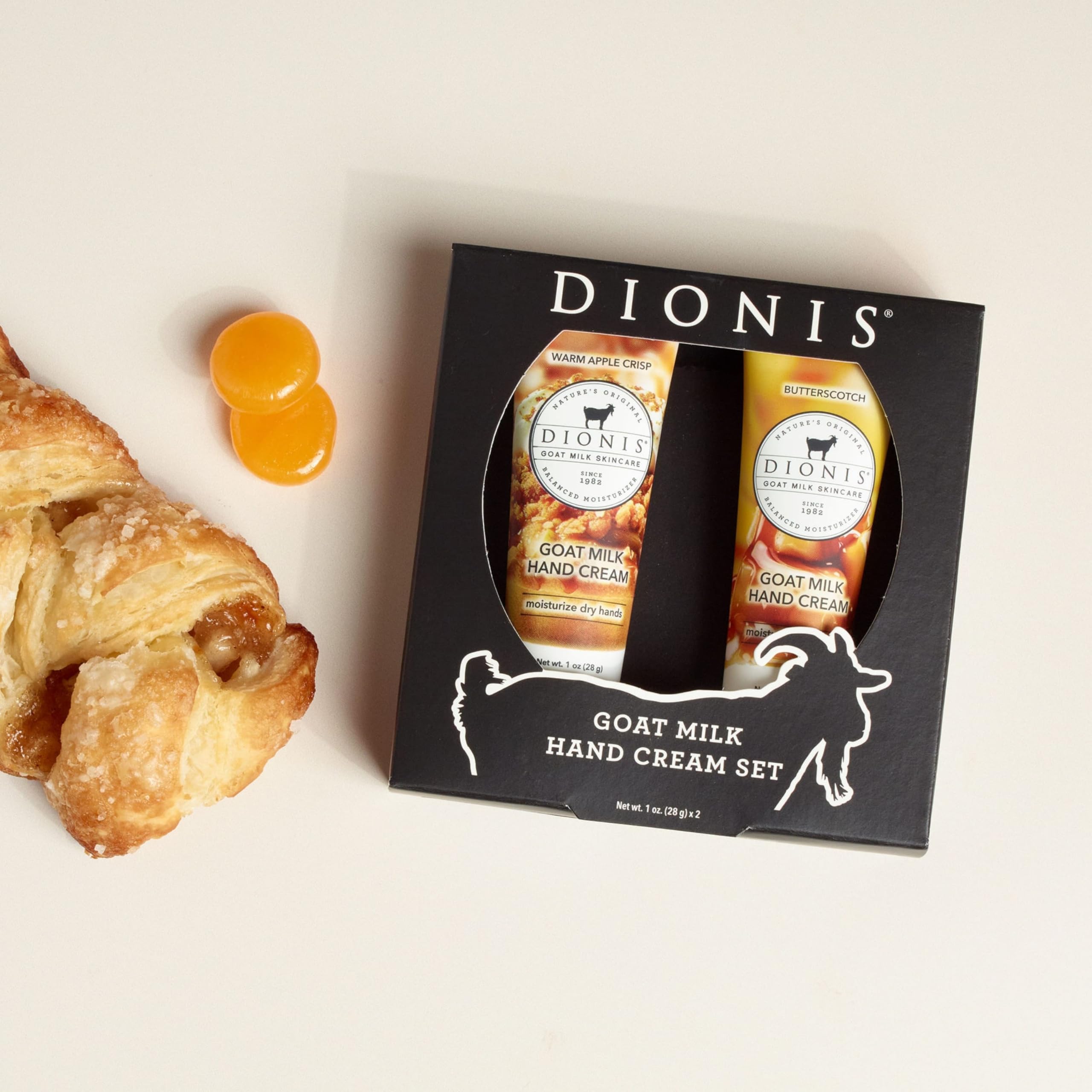 Dionis Goat Milk Hand Cream Butterscotch, quick-absorbing moisture
