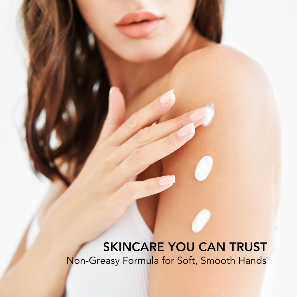 Dionis hand cream being absorbed on skin