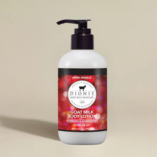 Mains appliquant Dionis Berry Sparkle, sensation douce et non grasse.