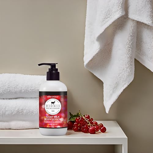Pompe pratique Dionis Berry Sparkle, application facile et rapide.
