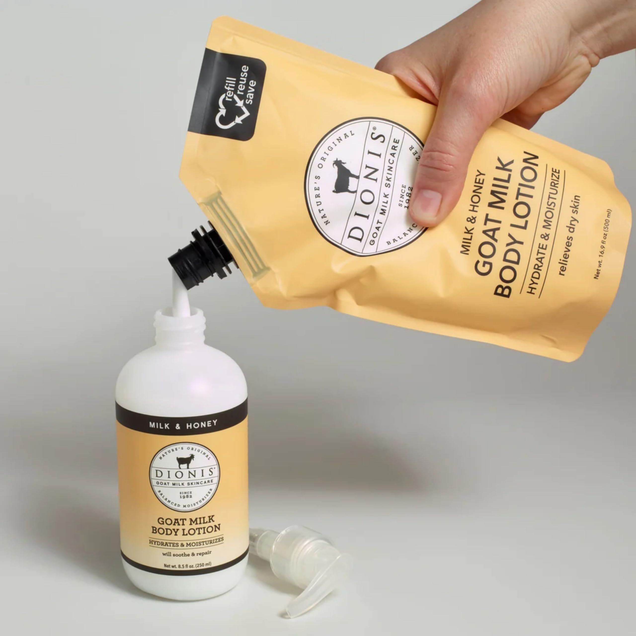 Application quotidienne de Dionis – crème corporelle riche et non grasse