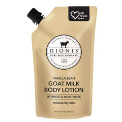 Dionis Lait Chevre Remplissage Poche 16oz: hydratation durable pour la peau