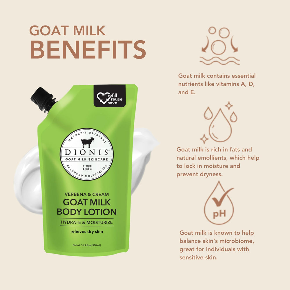 Lotion Dionis Verveine Crème, texture veloutée pour la peau au quotidien.