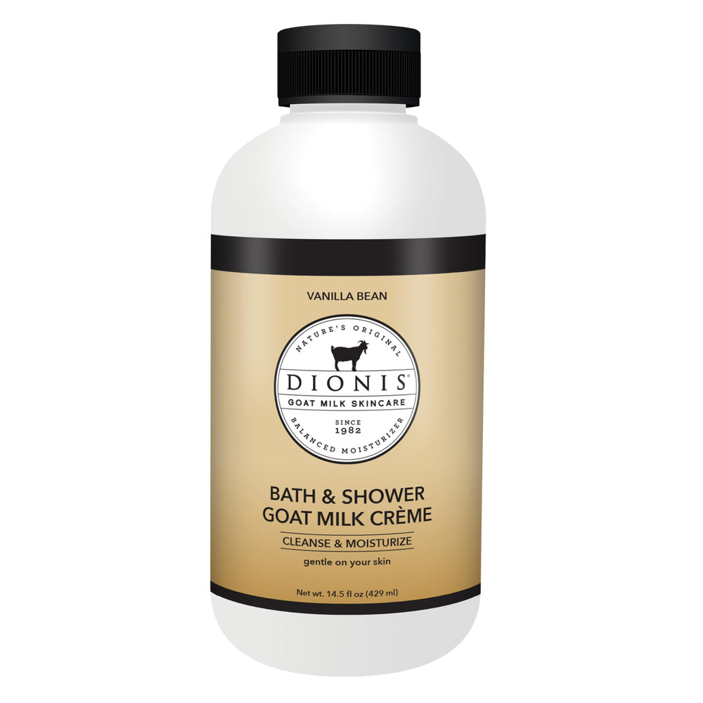 Dionis savon bain lait chèvre vanille bourbon, hydratation douce pendant le rituel douche.