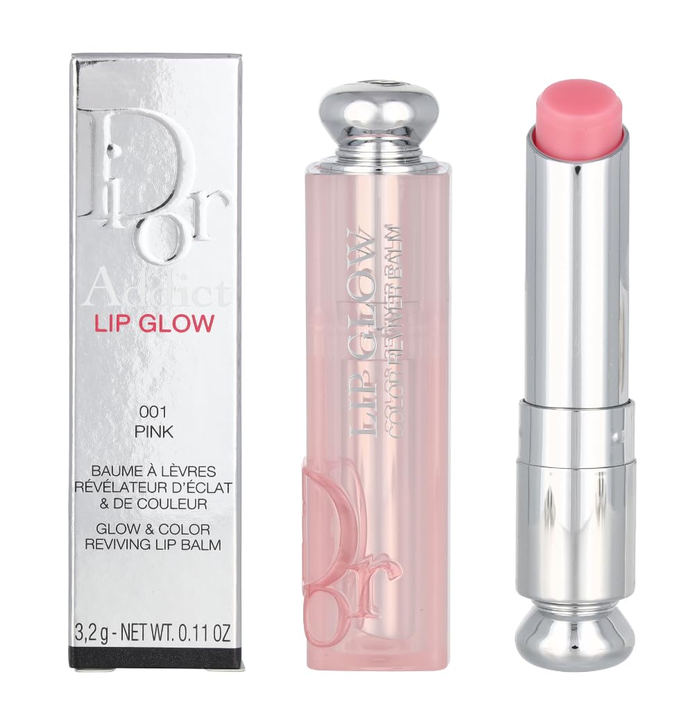 Dior Addict Lip Glow n°001 Rose - texture onctueuse et confort quotidien.