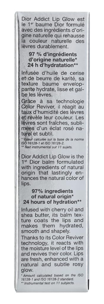 Dior Addict Lip Glow n°001 Rose - emballage luxueux rehaussant l'expérience.