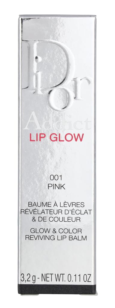 Dior Addict Lip Glow n°001 Rose - hydratation prolongée pour lèvres douces.