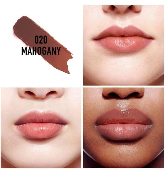 Dior Addict Lip Glow 020 Mahogany — teinte lèvres naturelle et lumineuse, boost d'éclat
