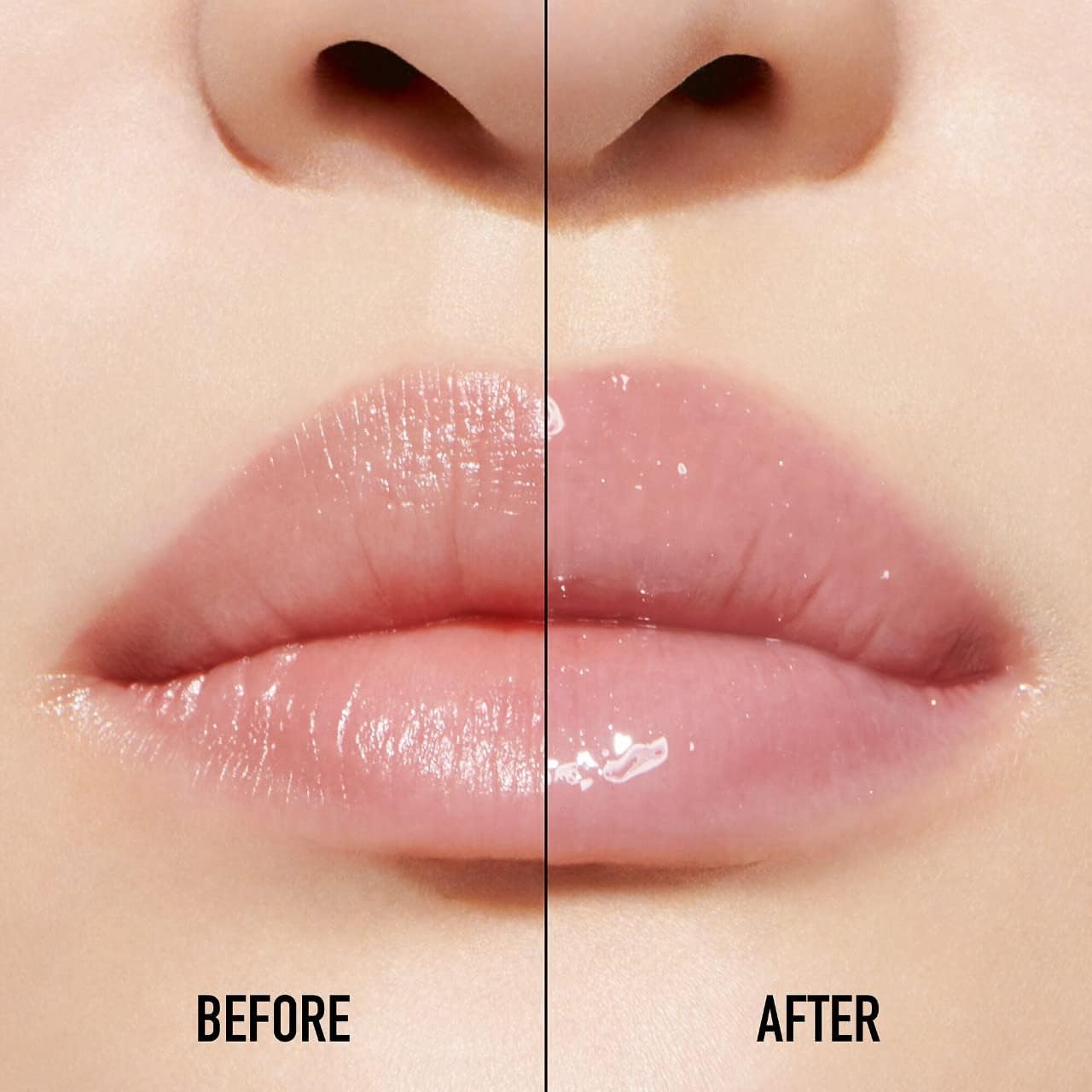 Dior Addict Lip Maximizer brillance miroir sur les lèvres.