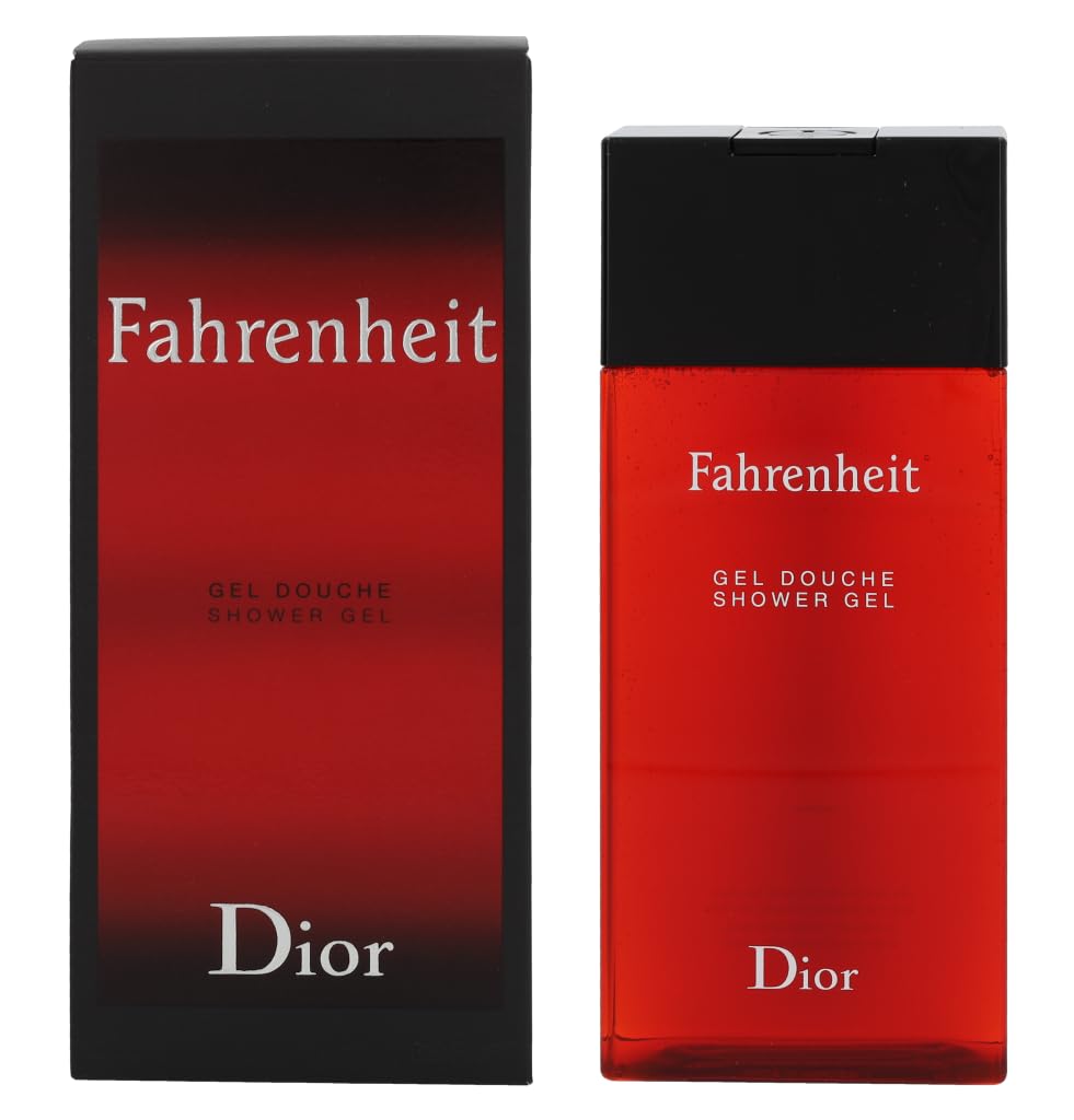Dior Fahrenheit: bouteille gel-douche homme, expérience luxueuse et rafraîchissante.