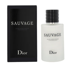 Baume Dior Sauvage après-rasage 100 ml sur flacon, hydratation rapide.