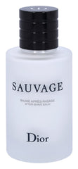 Texture légère et absorption rapide du baume Dior Sauvage après-rasage.