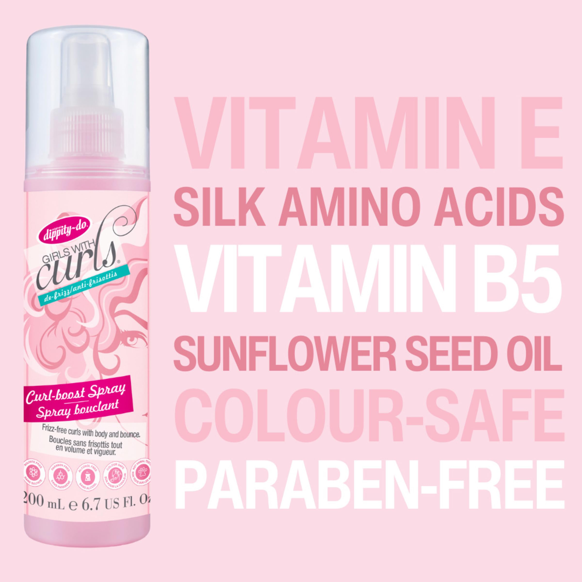 Dippity Do Girls With Curls, formule sans sulfates protégeant les longueurs