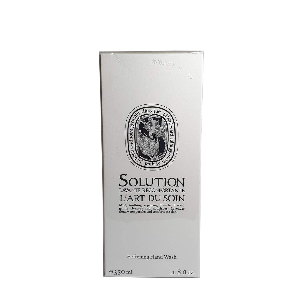 Diptyque Savon liquide adoucissant pour les mains — goutte révélant son parfum frais et réconfortant.