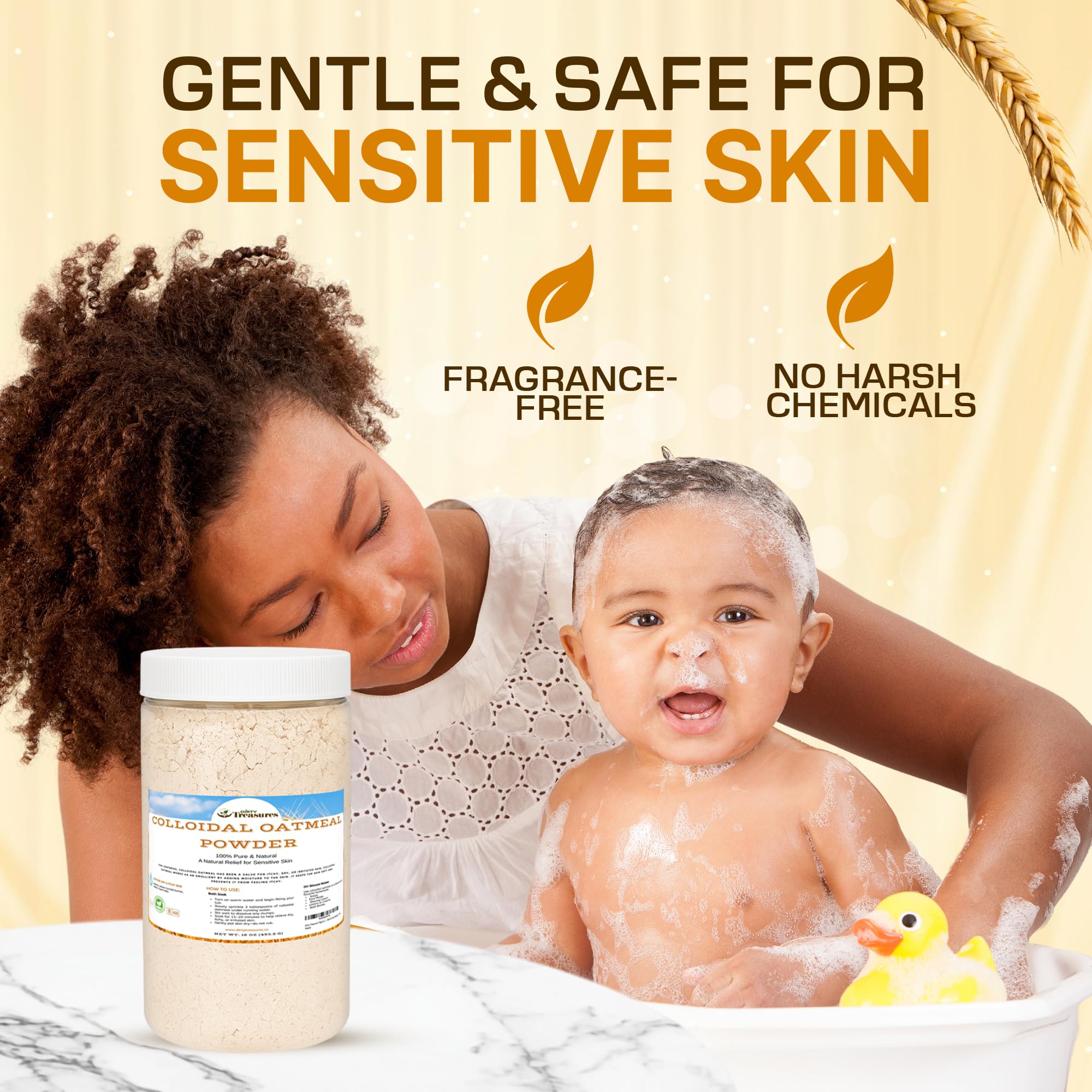 Dirty Treasures: masque visage à l’avoine colloïdal pour une peau apaisée.