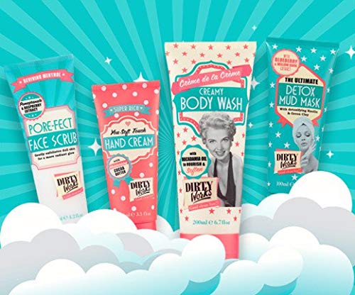 Dirty Works Pore gommage visage — parfum frais qui réveille la routine.