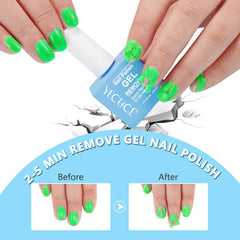 Dissolvant Gel pour Ongles, application rapide pour enlever le gel.