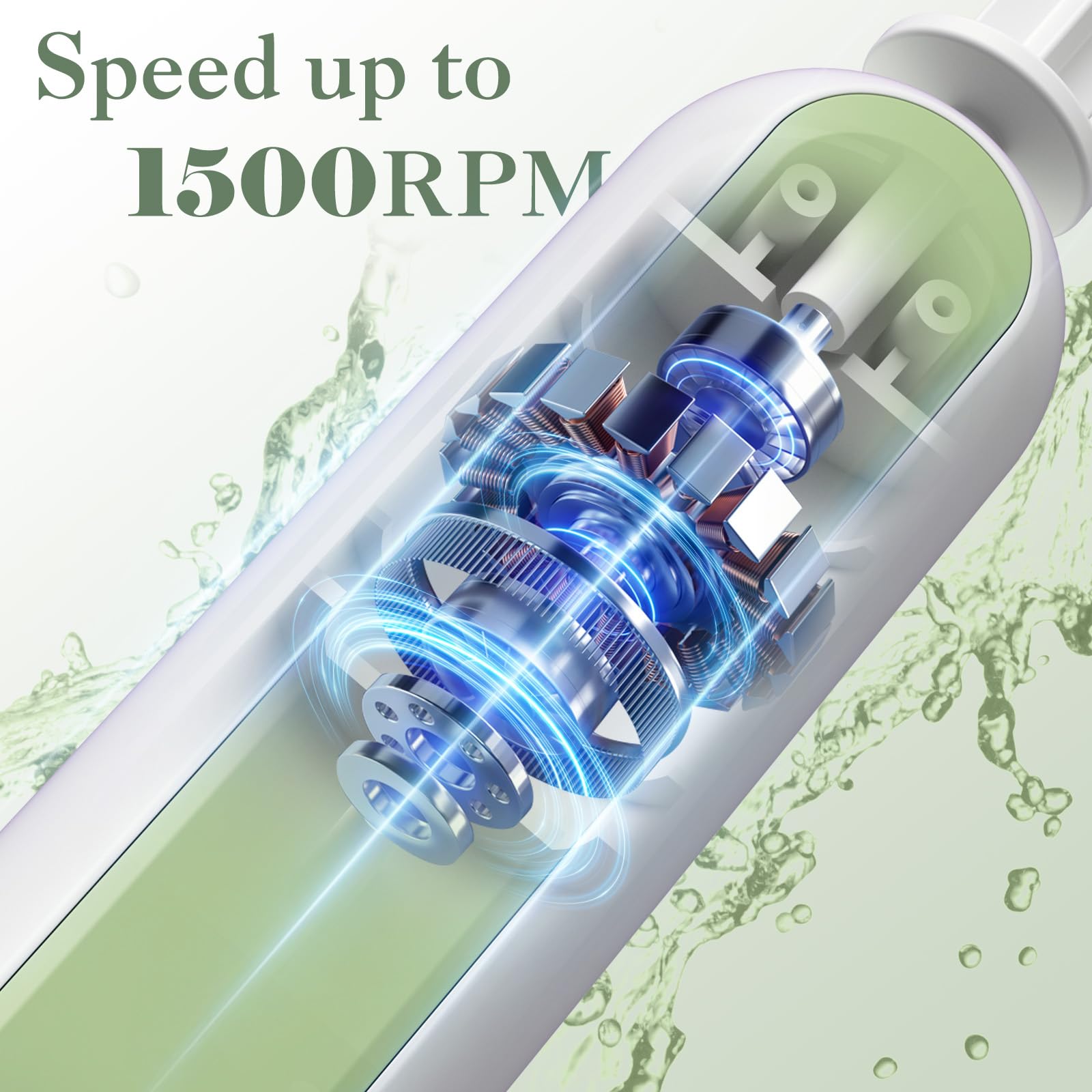 Ditefun rotation rapide : brosse prête rapidement après nettoyage
