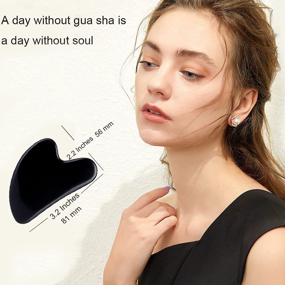 Ditind Gua Sha portable avec surface lisse, glisse sans tirer la peau.
