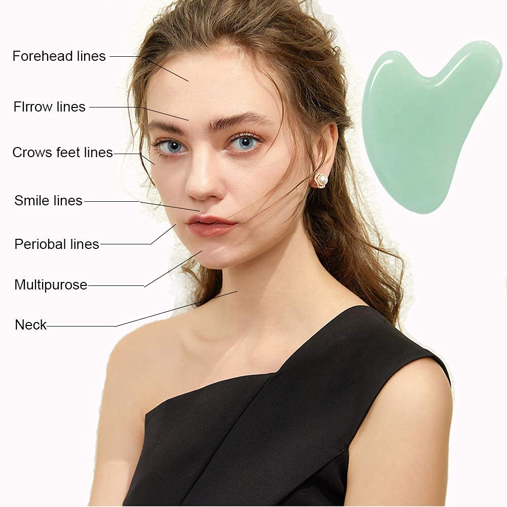 Ditind Gua Sha – outil de bien-être visage et corps, surface ultra lisse et confortable