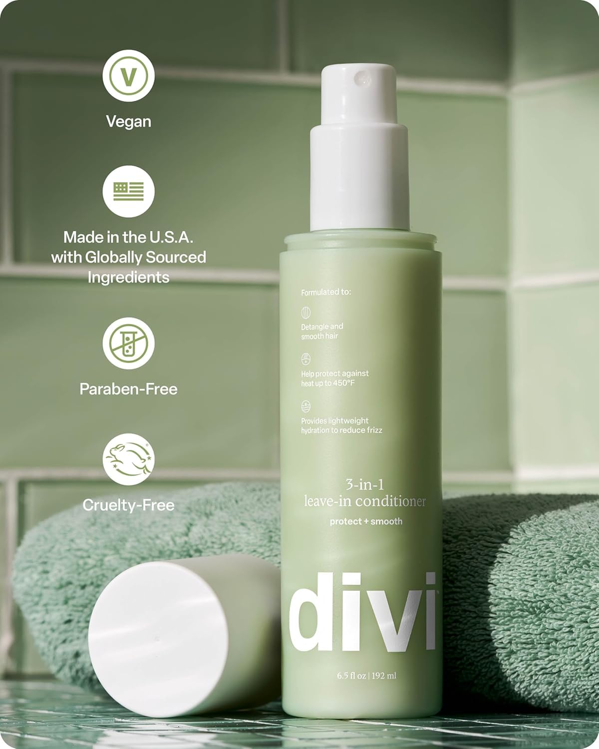 Divi 3-en-1 démêlant sur longueurs et pointes, coiffage plus fluide