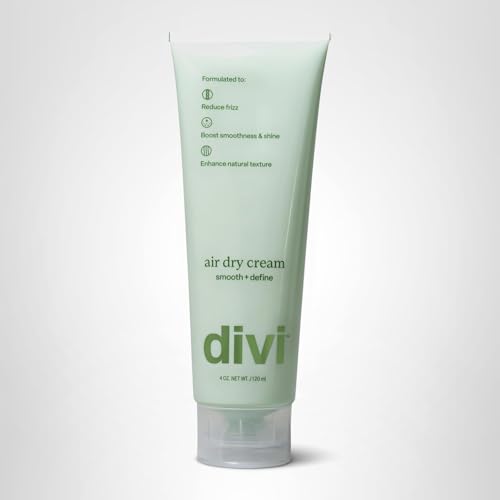 Divi Air Dry coiffe sans chaleur pour cheveux bouclés et texturés.