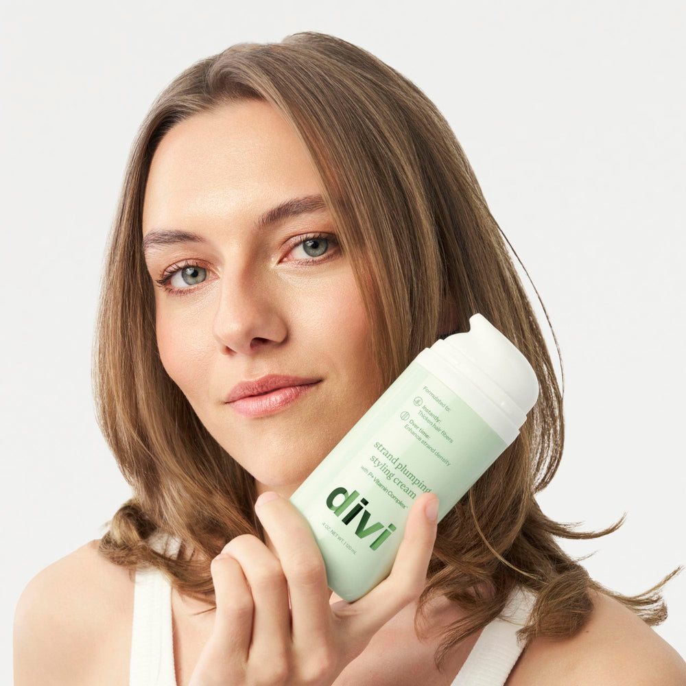 Divi Crème coiffage mèche améliore l apparence des cheveux fins
