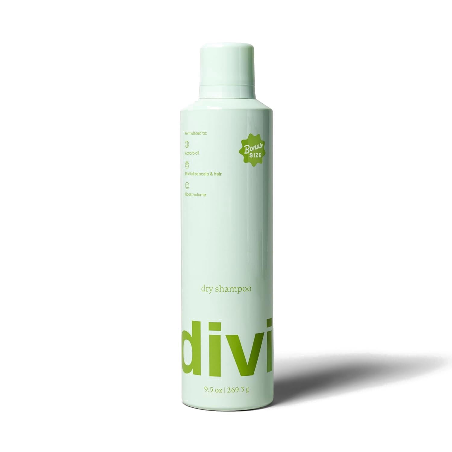 Divi Dry Shampoo – bouteille prête à l’emploi pour rafraîchir les racines.