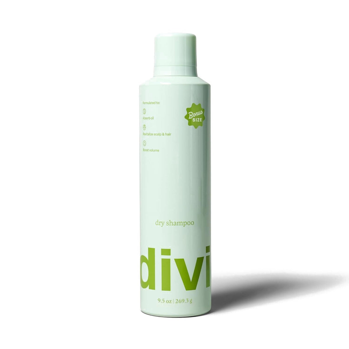 Divi Dry Shampoo – bouteille prête à l’emploi pour rafraîchir les racines.