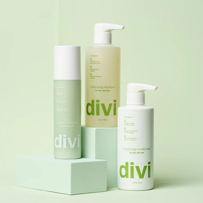 Ensemble Divi pour cheveux fins, volume et facilité de gestion.