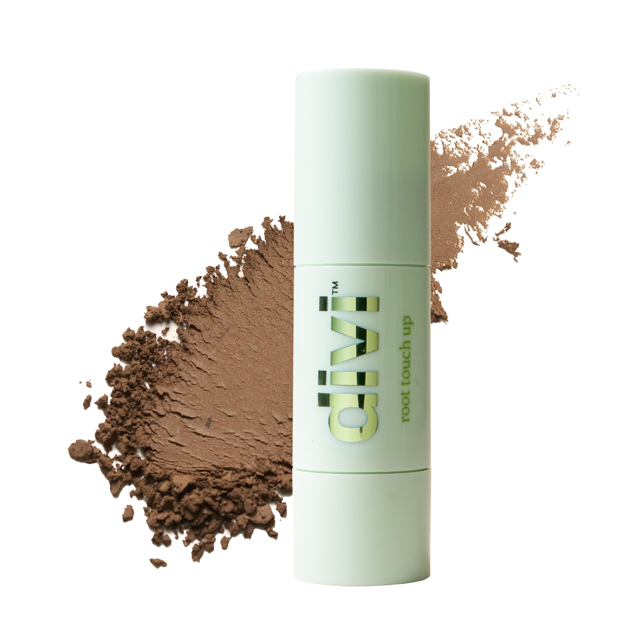 Divi Root Touch-Up Poudre, emballage compact pratique pour voyage.