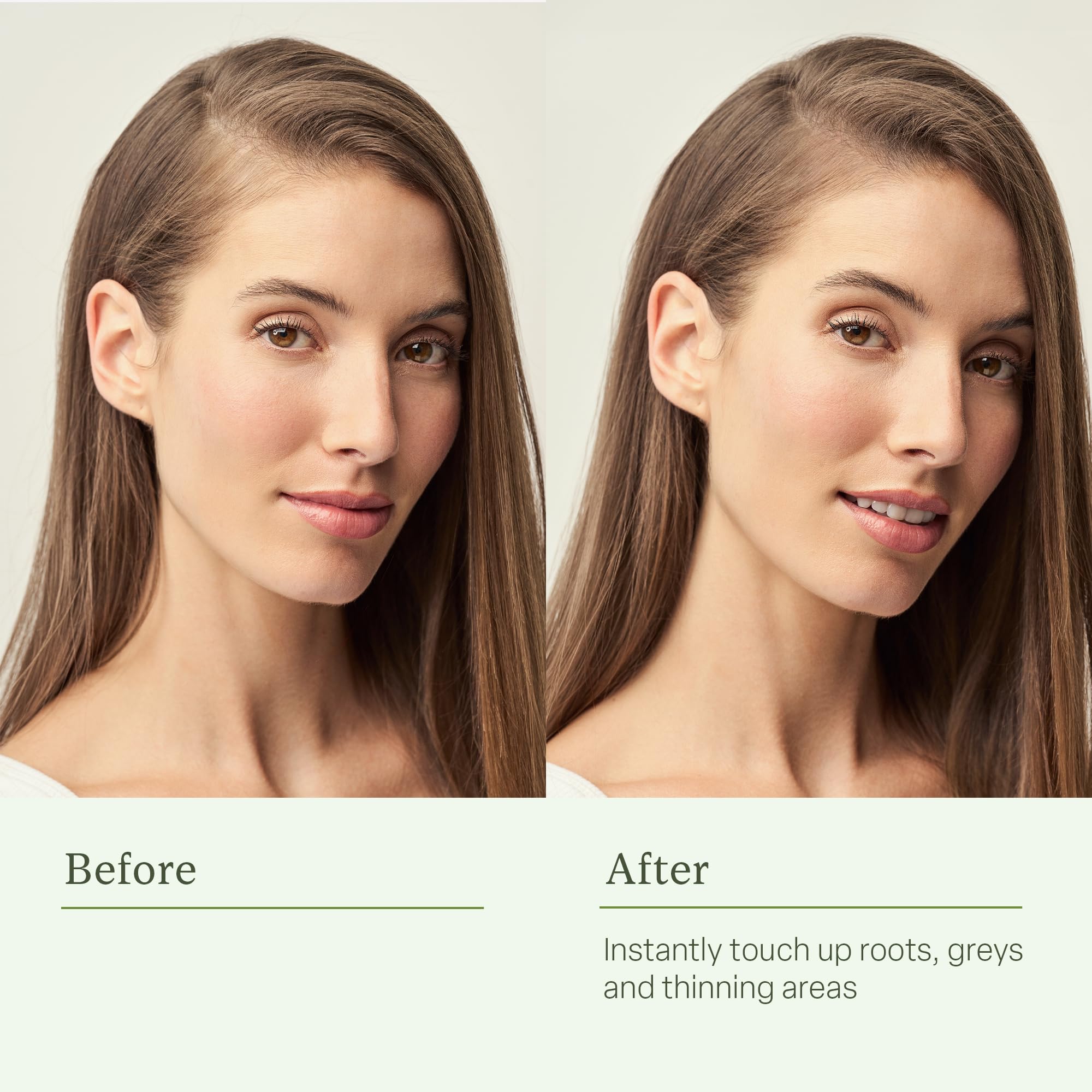 Divi Root Touch-Up Poudre, couvre les racines grisées et les zones clairsemées.
