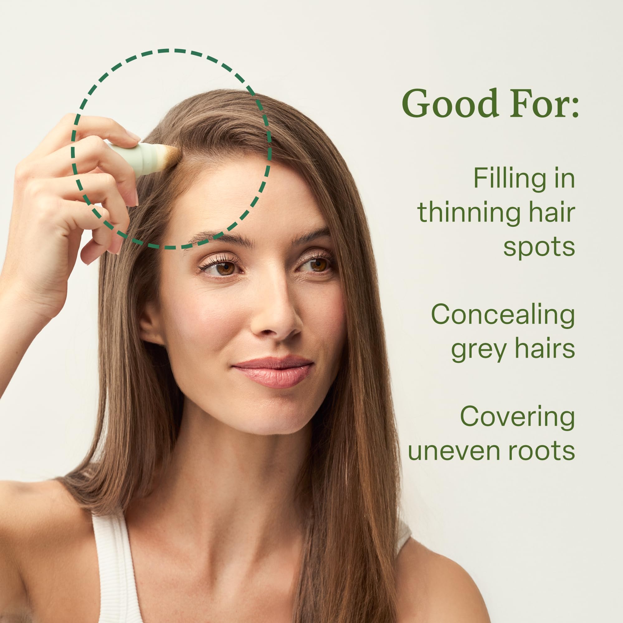 Divi Root Touch-Up Poudre, teinte Brun Moyen adaptée à de nombreux tons.