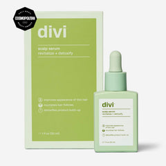 Divi Sérum application sur cuir-chevelu, action ciblée et rapide.