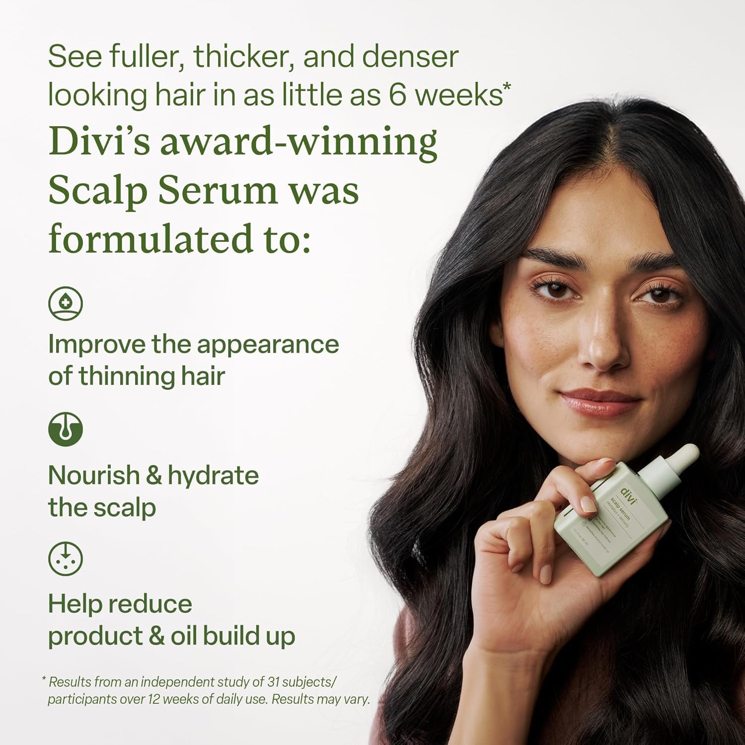 Divi Sérum Cuir Chevelu: texture légère, absorption rapide, sans residu.