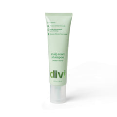Divi shampoing clarifiant, bouteille visible, purifie profondément le cuir chevelu.
