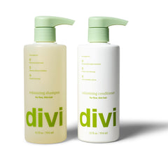Divi Shampoing Volume: bouteille visible pour un effet lift léger et durable.