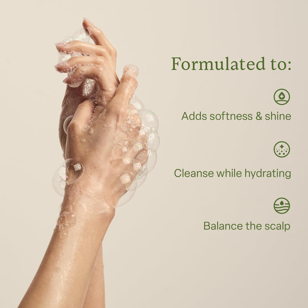 Divi shampooing hydratant, pompe pratique pour dosage facile.