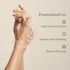 Divi shampooing hydratant, pompe pratique pour dosage facile.