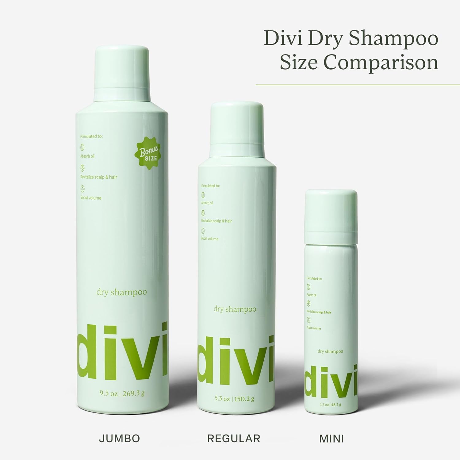 Divi Shampooing Sec Spray — Pas de résidus lourds qui perturbent le cuir chevelu.