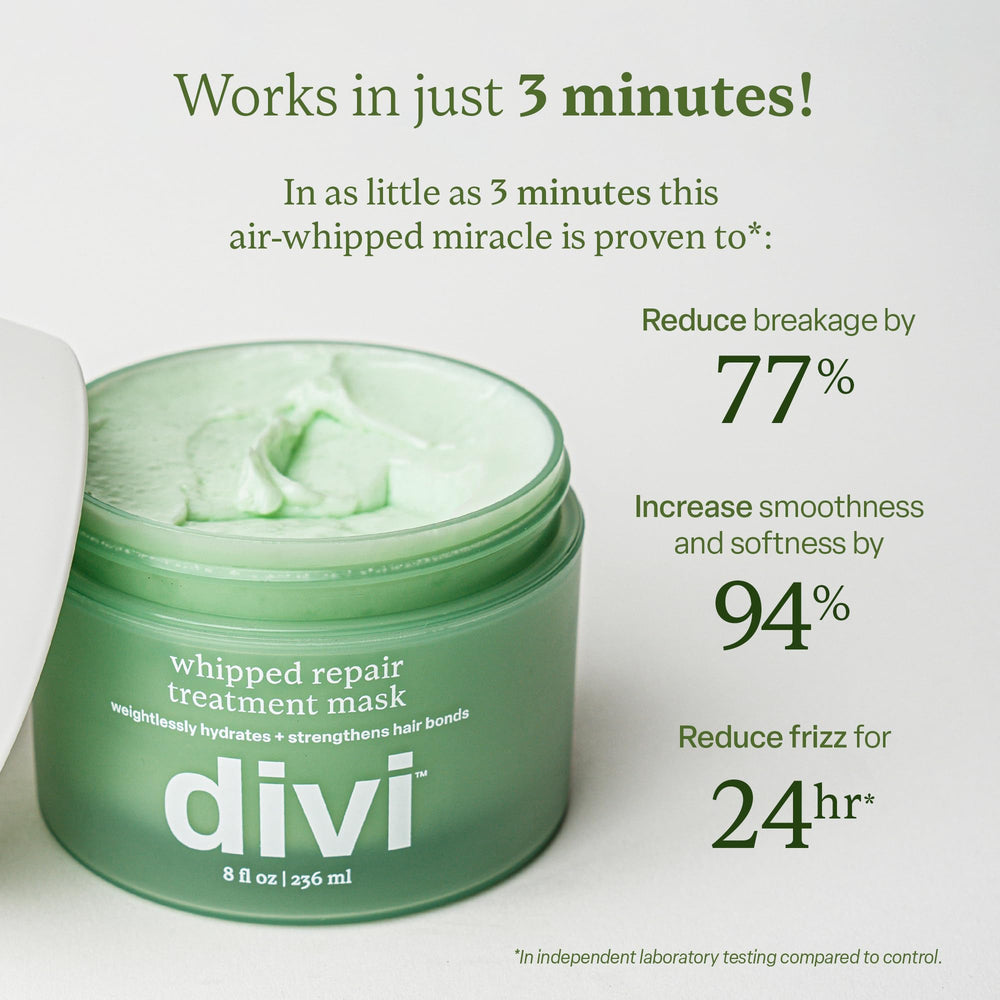 Divi Whipped Repair Mask: renforcement des liaisons capillaires.