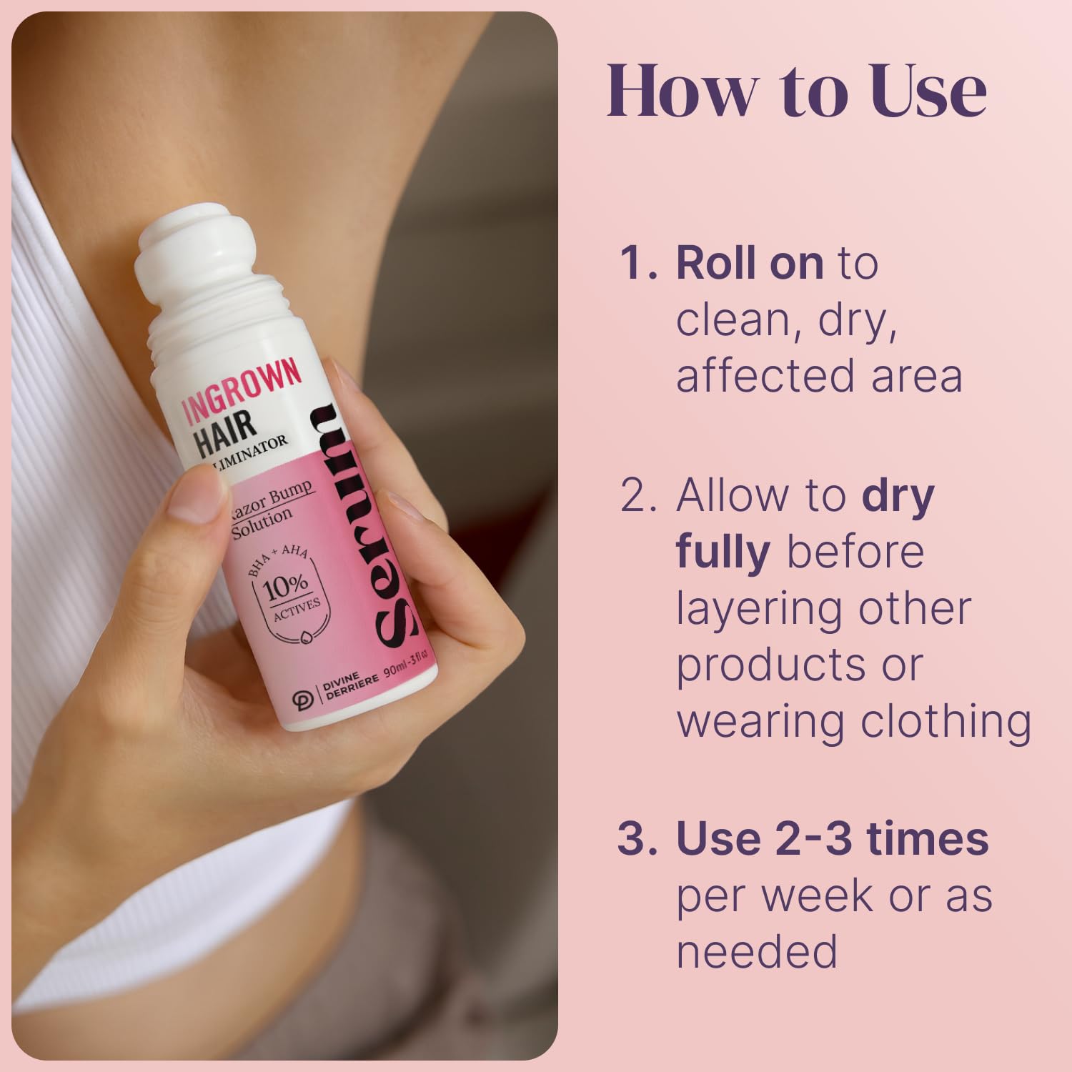 Divine Derriere Razor Bump Stopper – hydratation apaisante après rasage pour peau douce